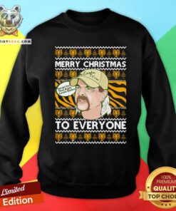 Official Merry Christmas Except For That Bitch Carole Baskin To Everyone Joe Exotic Sweatshirt - Design By Teeshirtbear.com