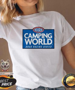 Official NHRA Camping World Drag Racing Series V-neck - Design By Teeshirtbear.com