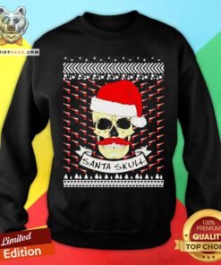 Official Santa Skull Ugly Christmas Sweatshirt - Design By Teeshirtbear.com
