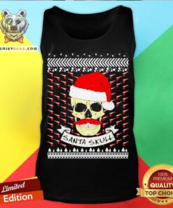 Official Santa Skull Ugly Christmas Tank Top - Design By Teeshirtbear.com