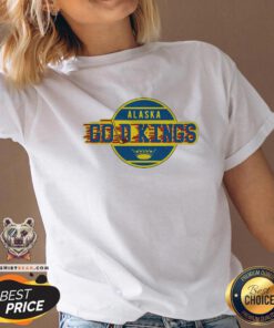 Original Alaska Gold Kings Hockey V-neck - Design By Teeshirtbear.com