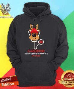 Original Christmas Respiratory Therapist Reindeer Nurse On Duty Hoodie - Design By Teeshirtbear.com