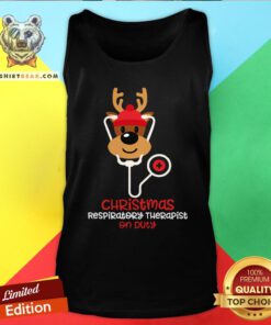 Original Christmas Respiratory Therapist Reindeer Nurse On Duty Tank Top - Design By Teeshirtbear.com