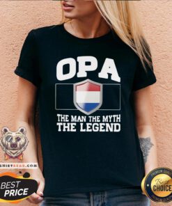 Perfect OPA The Man The Myth The Legend V-neck - Design By Teeshirtbear.com