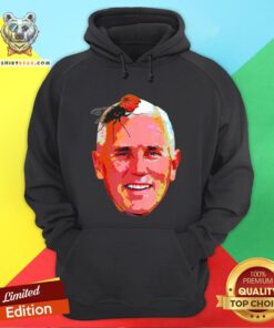 Perfect Trump Fly On Mike Pence Head Hoodie - Design By Teeshirtbear.com
