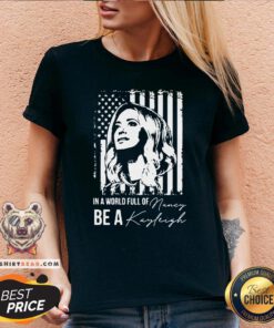 Premium In A World Full Of Be A Navy Kayleigh Signature V-neck - Design By Teeshirtbear.com
