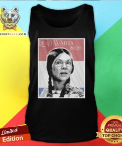 Premium Lie-A-Watha Elizabeth Warren 2020 Tank Top - Design By Teeshirtbear.com