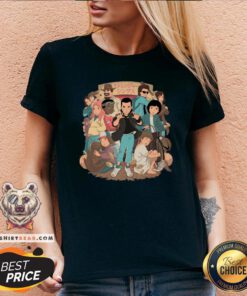 Premium Stranger Anime 2 V-neck - Design By Teeshirtbear.com