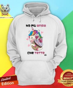 Premium Unicorn Ho Piu Ansia Che Tette Hoodie - Design By Teeshirtbear.com