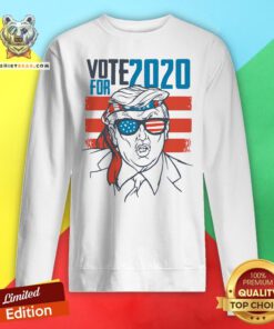 Premium Vote 2020 For Trump American Flag Sweatshirt - Design By Teeshirtbear.com