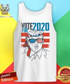 Premium Vote 2020 For Trump American Flag Tank Top - Design By Teeshirtbear.com