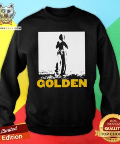 Pretty Golden Crewneck Sweatshirt - Design By Teeshirtbear.com