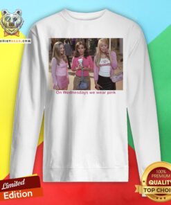 Pretty Mean Girls On Wednesdays We Wear Pink Sweatshirt - Design By Teeshirtbear.com