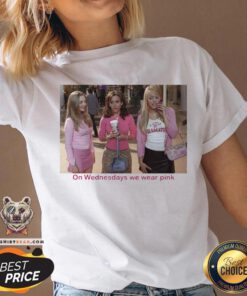 Pretty Mean Girls On Wednesdays We Wear Pink V-neck - Design By Teeshirtbear.com