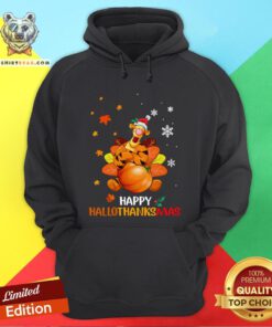 Pretty Tigger Happy Hallothanksmas Hoodie - Design By Teeshirtbear.com