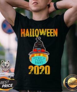 Pumpkin Wearing Mask Stay 6 Feet Away Halloween 2020 Shirt - Design By Teeshirtbear.com