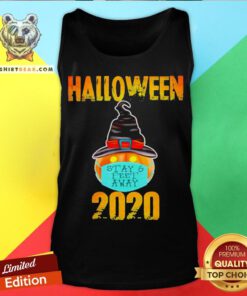 Pumpkin Wearing Mask Stay 6 Feet Away Halloween 2020 Tank Top - Design By Teeshirtbear.com