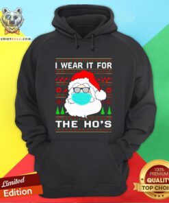 Santa Claus Face Mask I Wear It For The Ho’s Christmas 2020 Hoodie - Design By Teeshirtbear.com