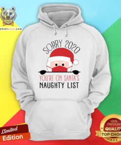 Sorry 2020 You'Re On Santa'S Naughty List Funny Christmas Hoodie