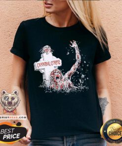 Top Scary Cannibal Corpse V-neck - Design By Teeshirtbear.com