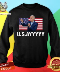 USAYYYYY – USA Joe Biden American Flag Winner Democrat Sweatshirt - Design By Teeshirtbear.com
