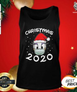 Face Daisy Santa Wear Mask Merry Christmas 2020 Christmas Tank Top - Design By Teeshirtbear.com