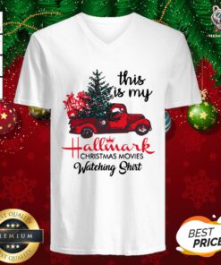 Awesome Pickup Truck This Is My Hallmark Christmas Movies Watching V-neck - Design By Teeshirtbear.com