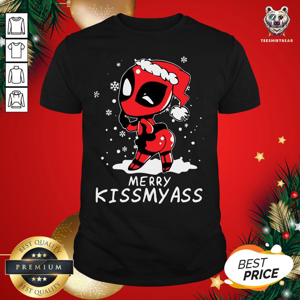 Awesome Santa Deadpool Merry Kiss My Ass Christmas Shirt - Design By Teeshirtbear.com