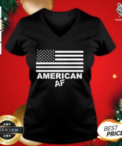 Beautiful American Af Flag V-neck - Design By Teeshirtbear.com