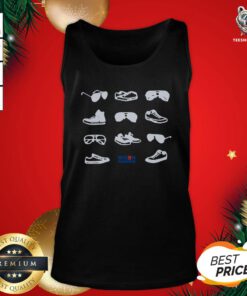 Beautiful Aviators And Sneakers Navy Tank Top - Design By Teeshirtbear.com