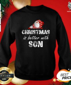 Beautiful Christmas Is Better With Son Sweatshirt - Design By Teeshirtbear.com