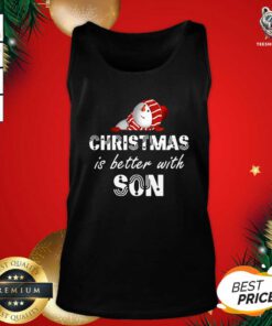 Beautiful Christmas Is Better With Son Tank Top - Design By Teeshirtbear.com