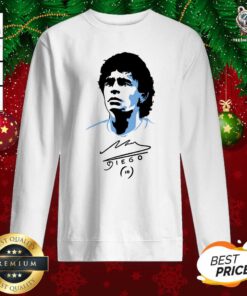 Diego Maradona Signature Sweatshirt - Design By Teeshirtbear.com