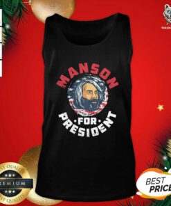 Manson For President Tank Top - Design By Teeshirtbear.com