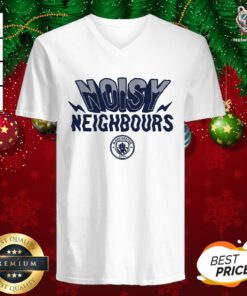 Beautiful Noisy Neighbours Manchester V-neck - Design By Teeshirtbear.com