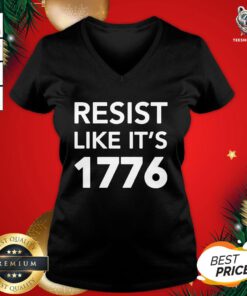 Beautiful Resist Like It’s 1776 V-neck - Design By Teeshirtbear.com