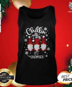 Best Chillin With My Gnomies Flannel OT Christmas 2020 Tank Top- Design by T-shirtBear.com