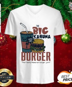 Cute The Big Kahuna Burger That Tasty Hawaiian Burger Joint V-neck - Design By Teeshirtbear.com