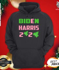 Funny Biden Harris AKA 2020 Election Sorority Green And Pink Hoodie - Design By Teeshirtbear.com