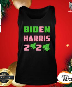 Funny Biden Harris AKA 2020 Election Sorority Green And Pink Tank Top - Design By Teeshirtbear.com
