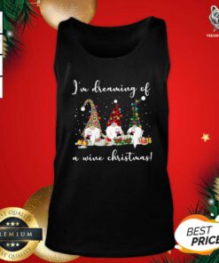 I'm Dreaming Of A Wine Christmas Tank Top - Design By Teeshirtbear.com