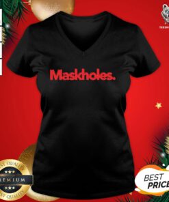Funny Maskholes 2020 V-neck - Design By Teeshirtbear.com