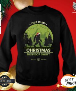 Good Bigfoot Santa This Is My Christmas Bigfoot Sweatshirt - Design By Teeshirtbear.com