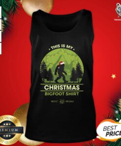 Good Bigfoot Santa This Is My Christmas Bigfoot Tank Top - Design By Teeshirtbear.com