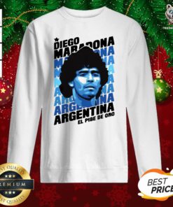Diego Maradona Argentina El Pibe De Oro Sweatshirt - Design By Teeshirtbear.com