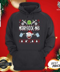 Good Merrry Rick Mas Ugly Christmas Hoodie - Design By Teeshirtbear.com