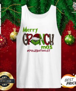 Good Premium Merry Grinchmas #phlebotomist Christmas Tank Top - Design By Teeshirtbear.com