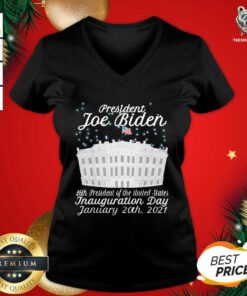 President Joe Biden Inauguration Day January 20th 2021 V-neck - Design By Teeshirtbear.com