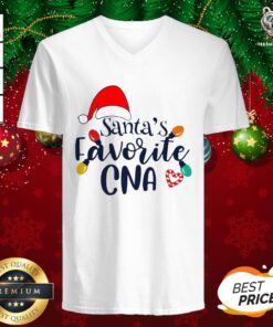 Good Santa’s Favorite CNA Christmas Sweater V-neck - Design By Teeshirtbear.com