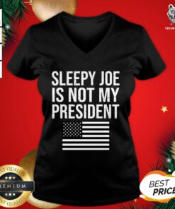 Good Sleepy Joe Is Not My President Harris USA US Election Biden V-neck - Design By Teeshirtbear.com